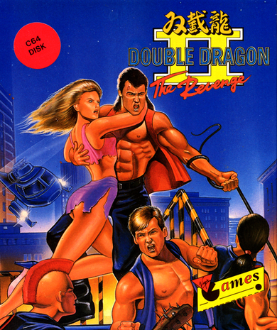 Double Dragon II the Revenge box art for Commodore 64
